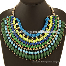 Neueste Design handgemachte Perlen Halskette nigerian Perlen Halskette Schmuck